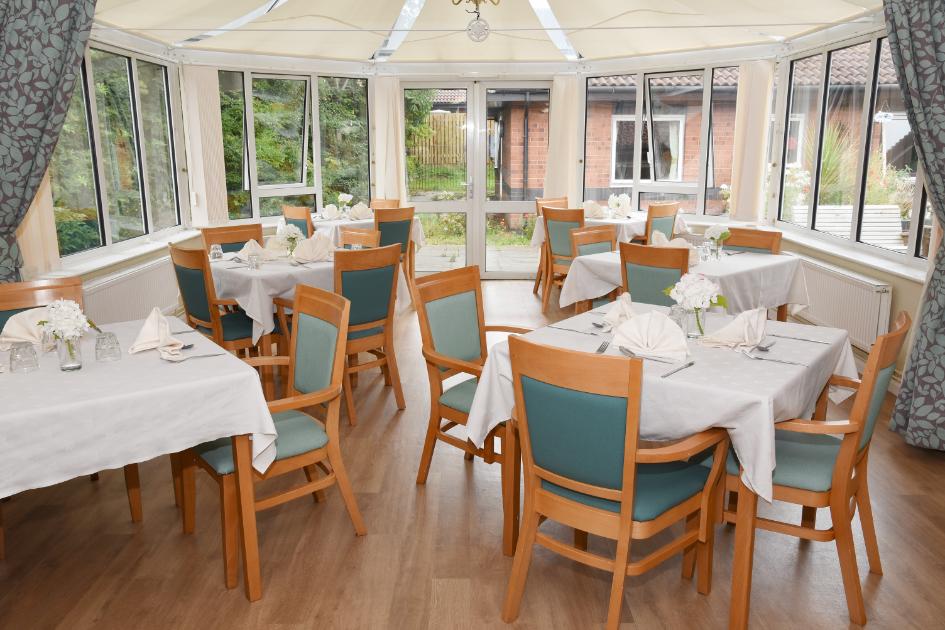 dining room set up